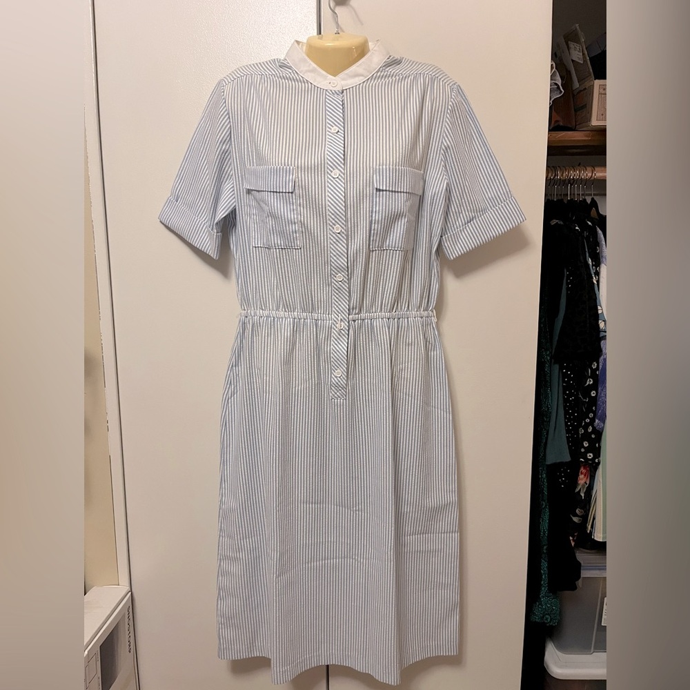 Vintage Pinstripe Dress 🩵 🧺